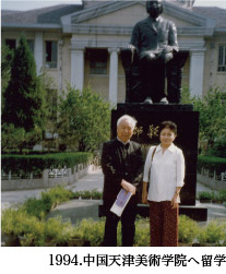 1994.中国天津美術学院へ留学